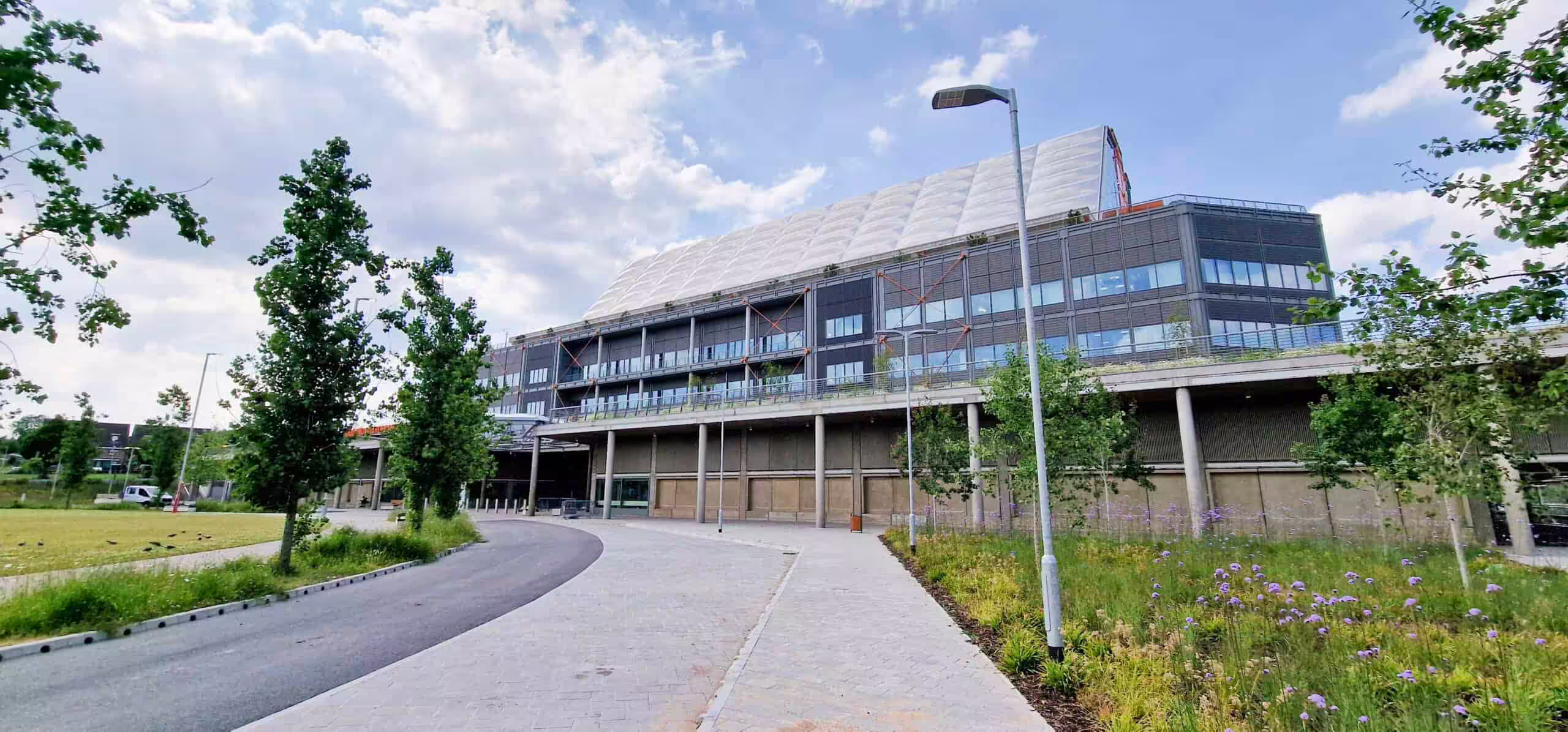Midland Metropolitan University Hospital - Main entrance and building exterior. Located in Smethwick, West Midlands.